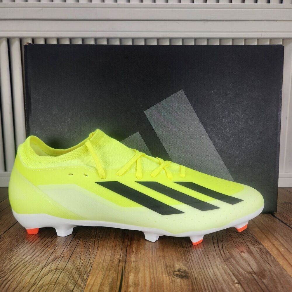 Adidas X Crazyfast League FG IG0605 Mens Size 12 Yellow Athletic Soccer Cleats